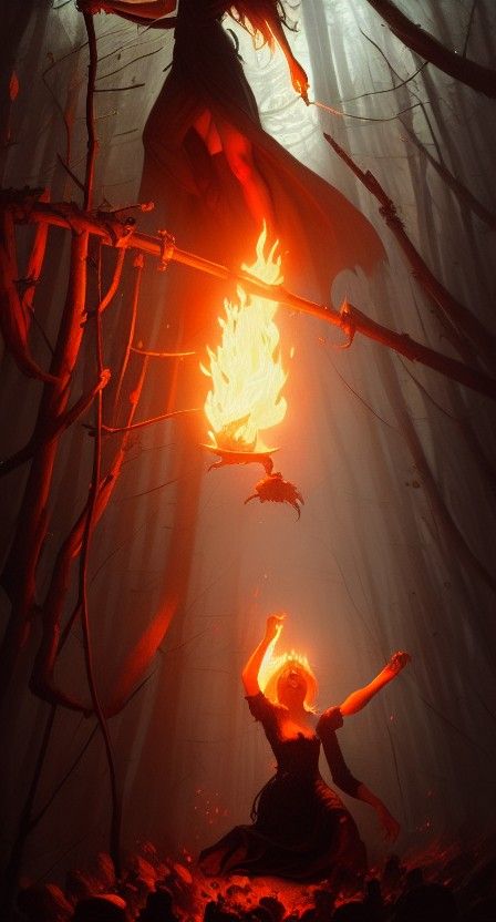 Witch Burning: Dark Fantasy Concept Art