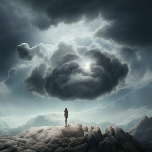 Orb with Cloud Inside: Digital Matte Painting