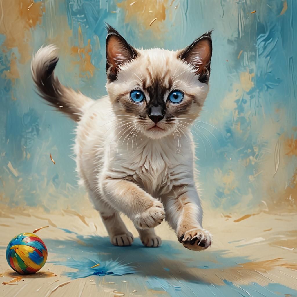 Always at Play, 3rd place, 10/27/24, Kitten