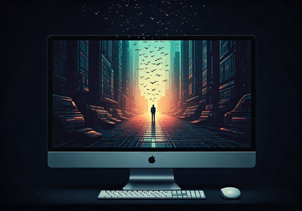 Mesmerizing Pixel Art Masterpiece in Retrowave Sci-Fi Style