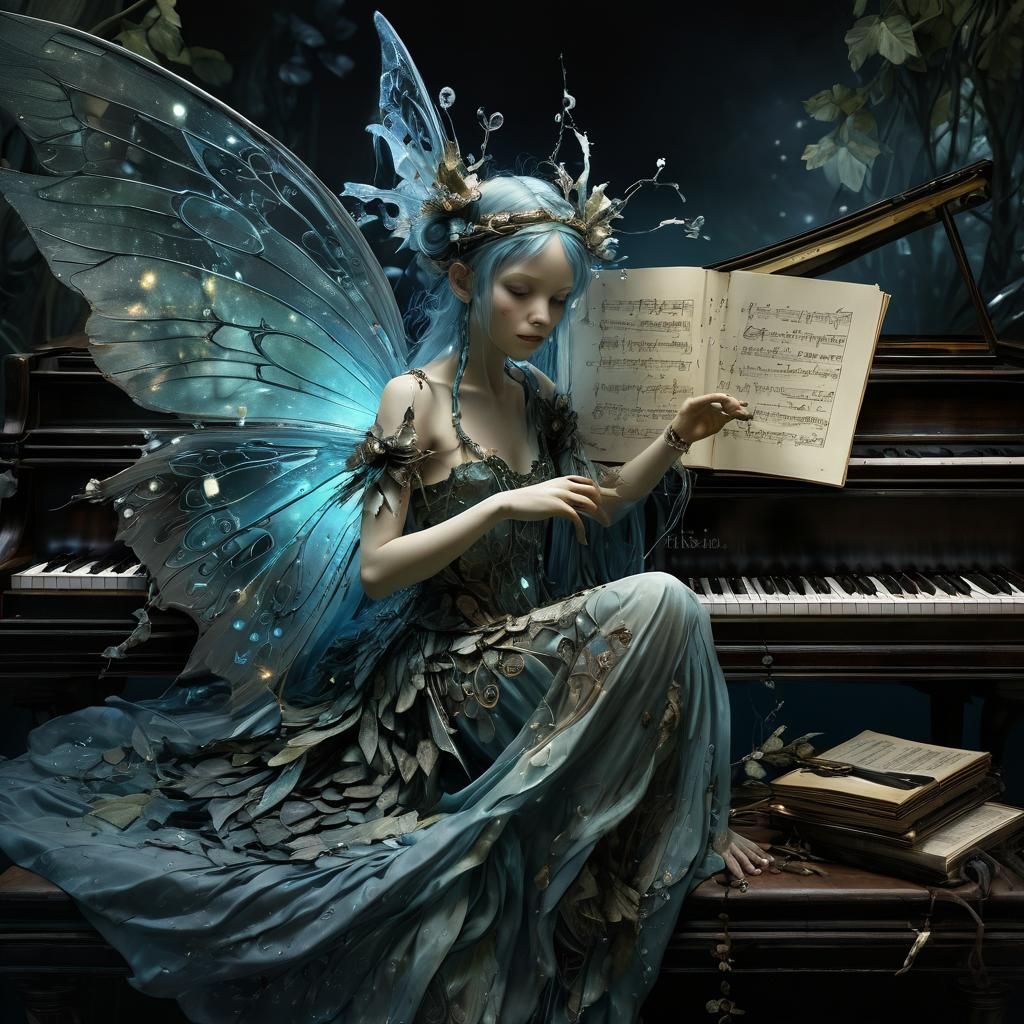 Bioluminescent Fairy Sings a Magical Song