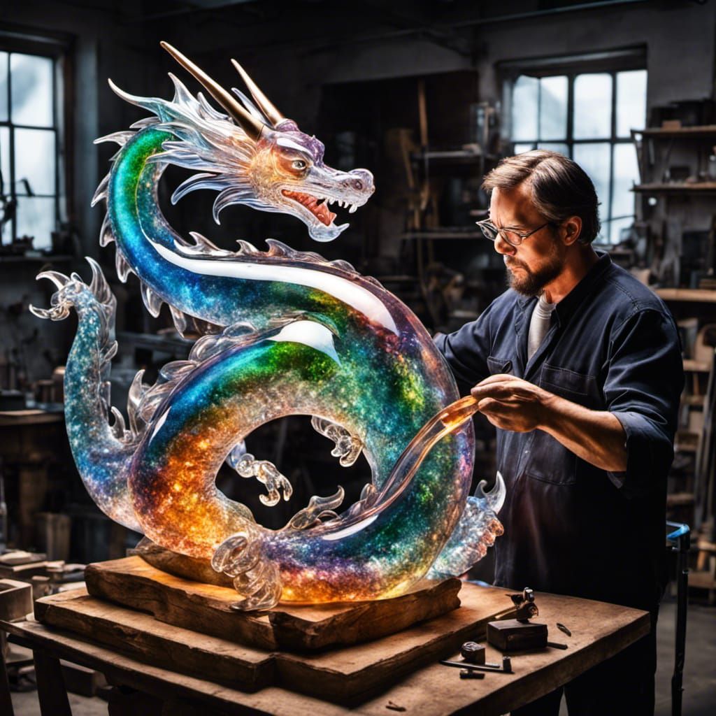 Creating a Blown Glass Dragon