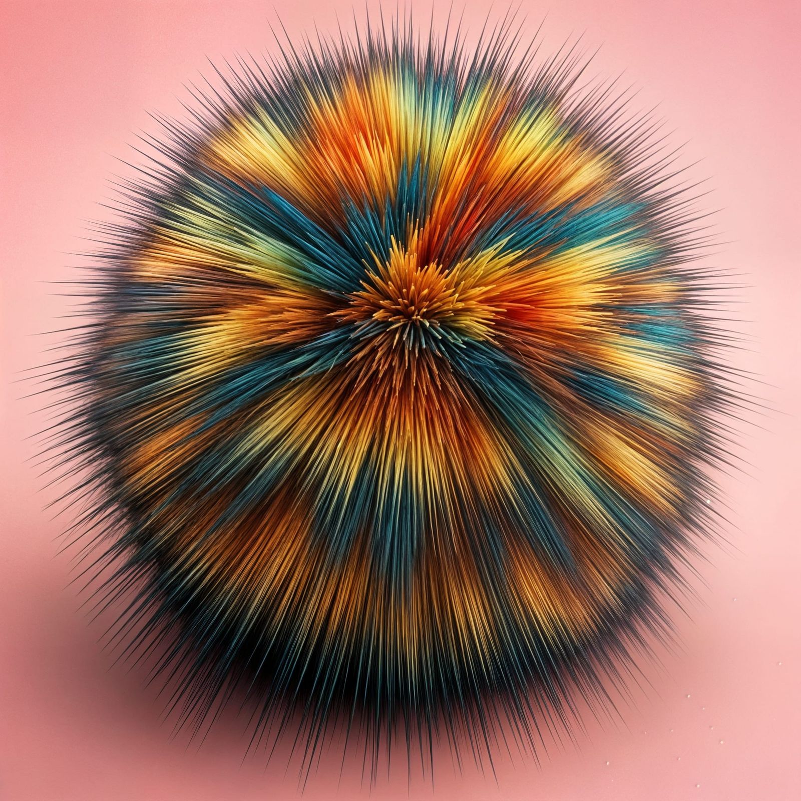 Colorful Pom-Pom Generated by AI