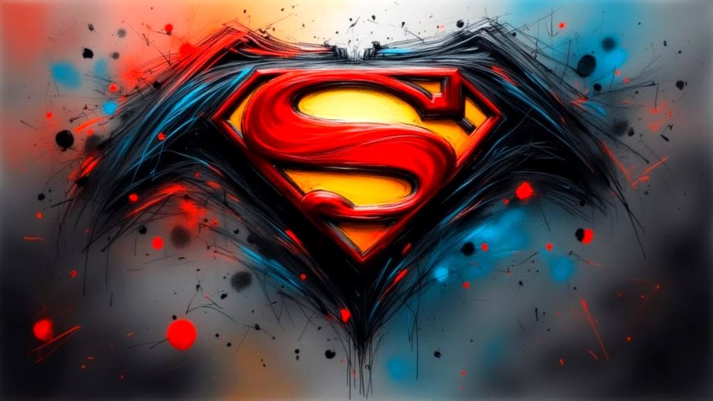 Superman Symbol in a Minimalist Design