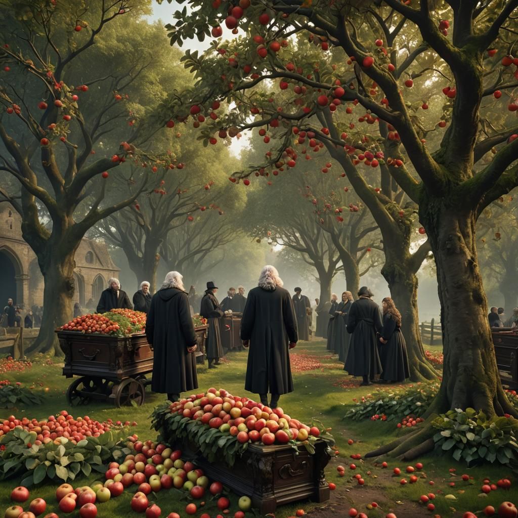 The fantasy funeral of Sir Isaac Newton