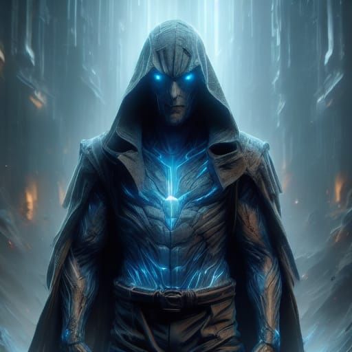 Ancient Warrior in Technological Armor