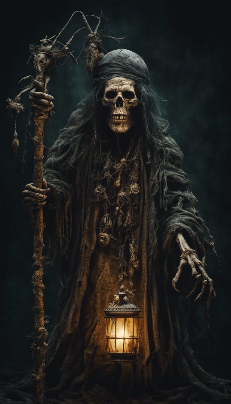 Baba Yaga Dark Fantasy Character Concept Art