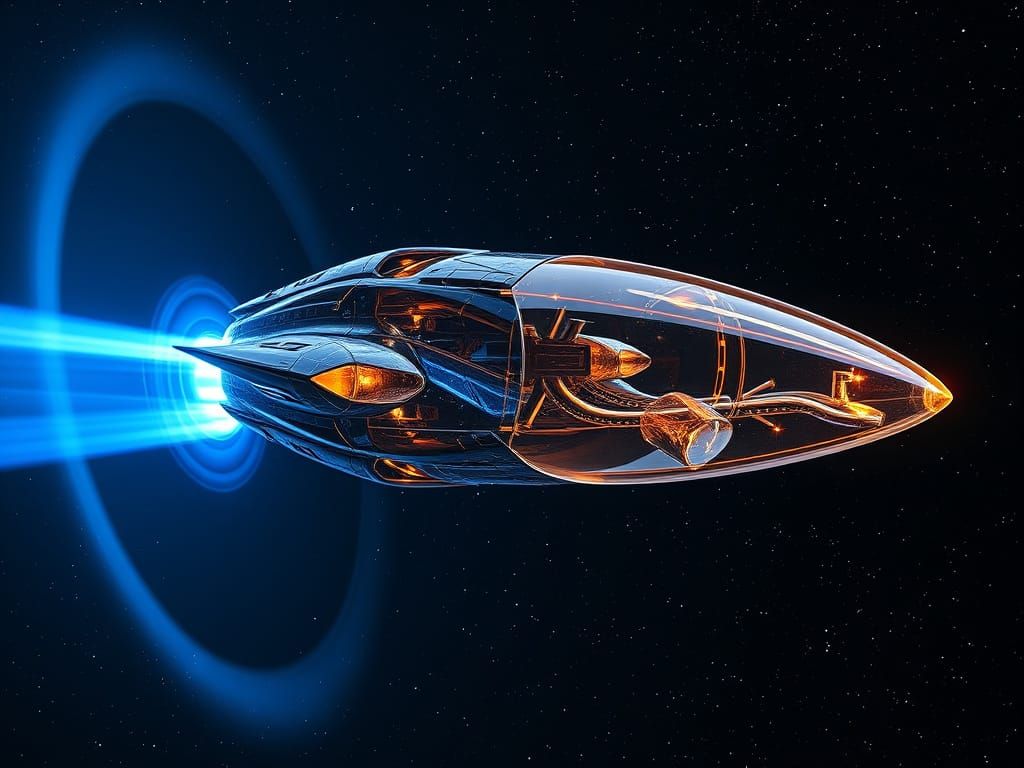 Second interstellar warp drive probe