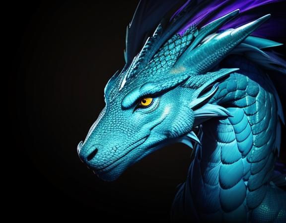 Hyperrealistic Dragon with Cinematic Angle