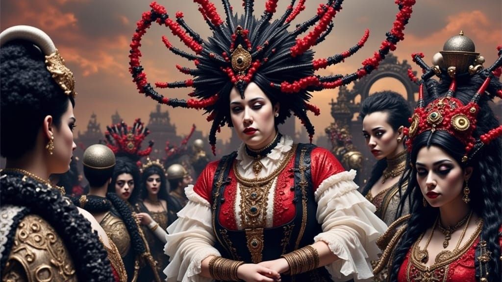 <lora:Rococo-Horrorcore OG:1.0>