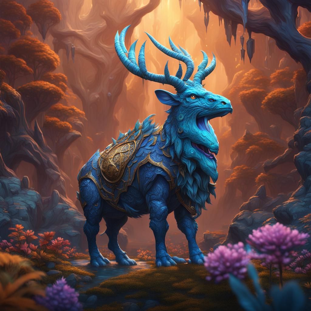 Fantastical Pretty Animal in Detailed Matte Painting