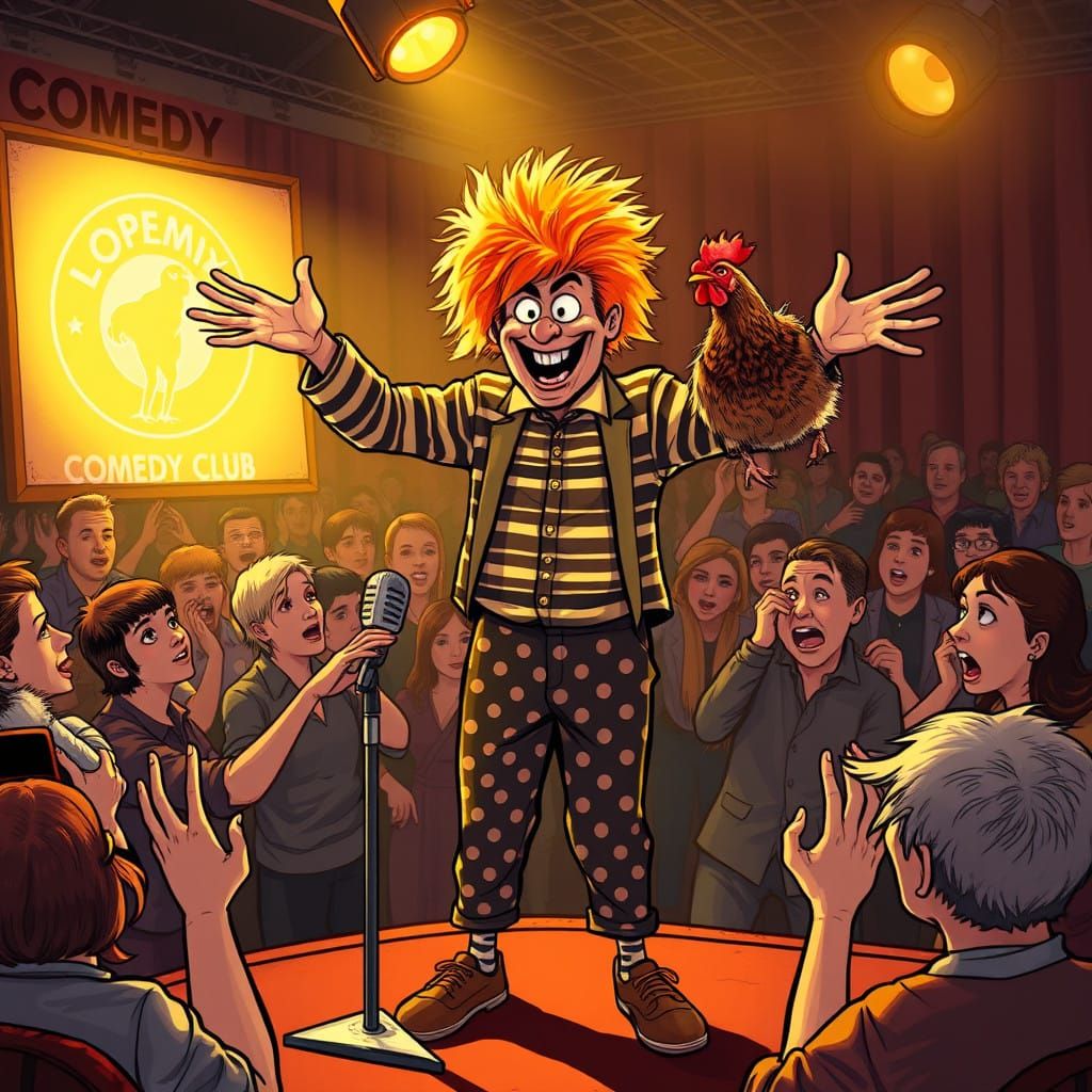Comedian Launches Live Rooster at Open-Mike Night