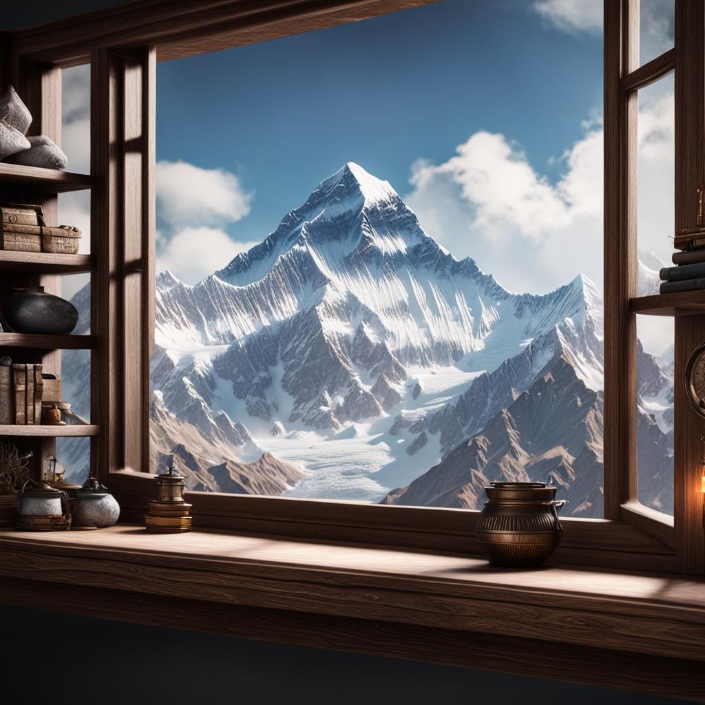Miniature Mount Everest: 3D Game Cinematic Graphics