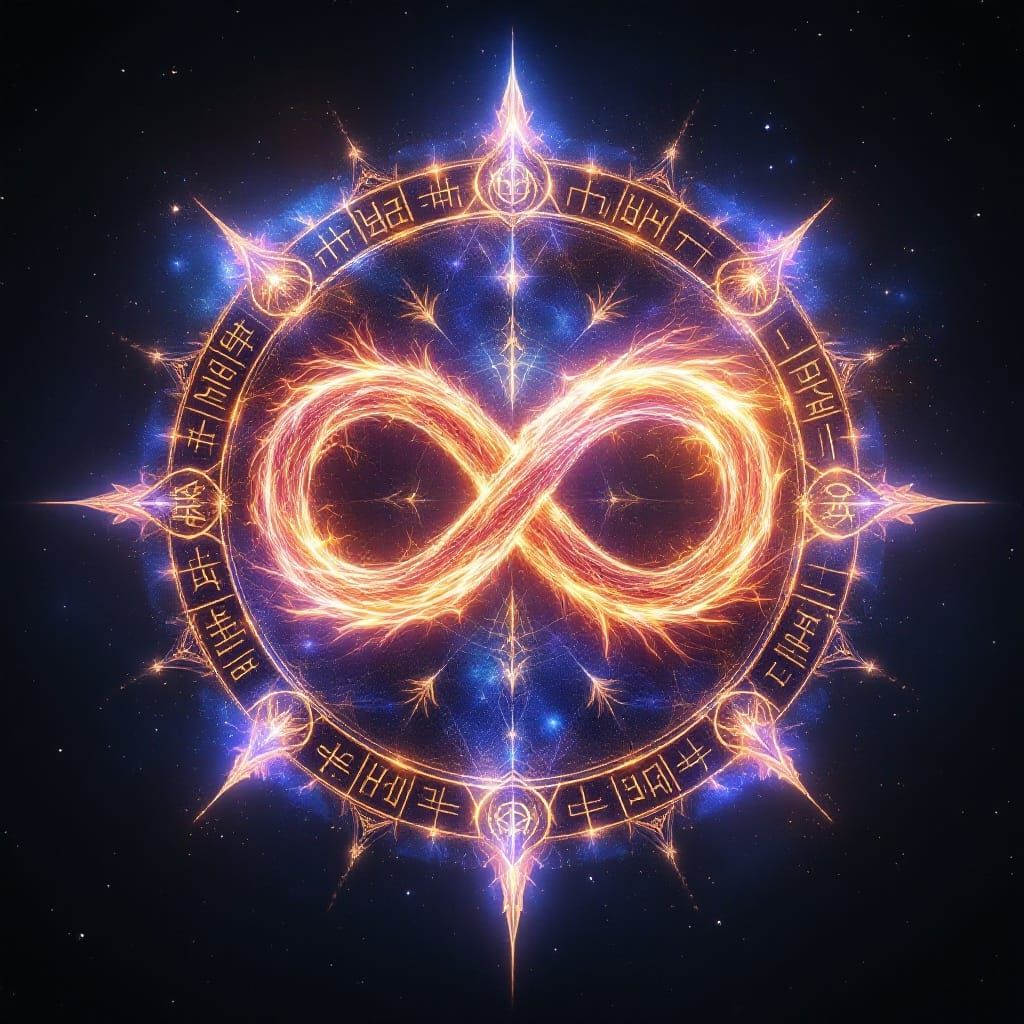 Ethereal Twin Flame Sigil in Celestial Aesthetic