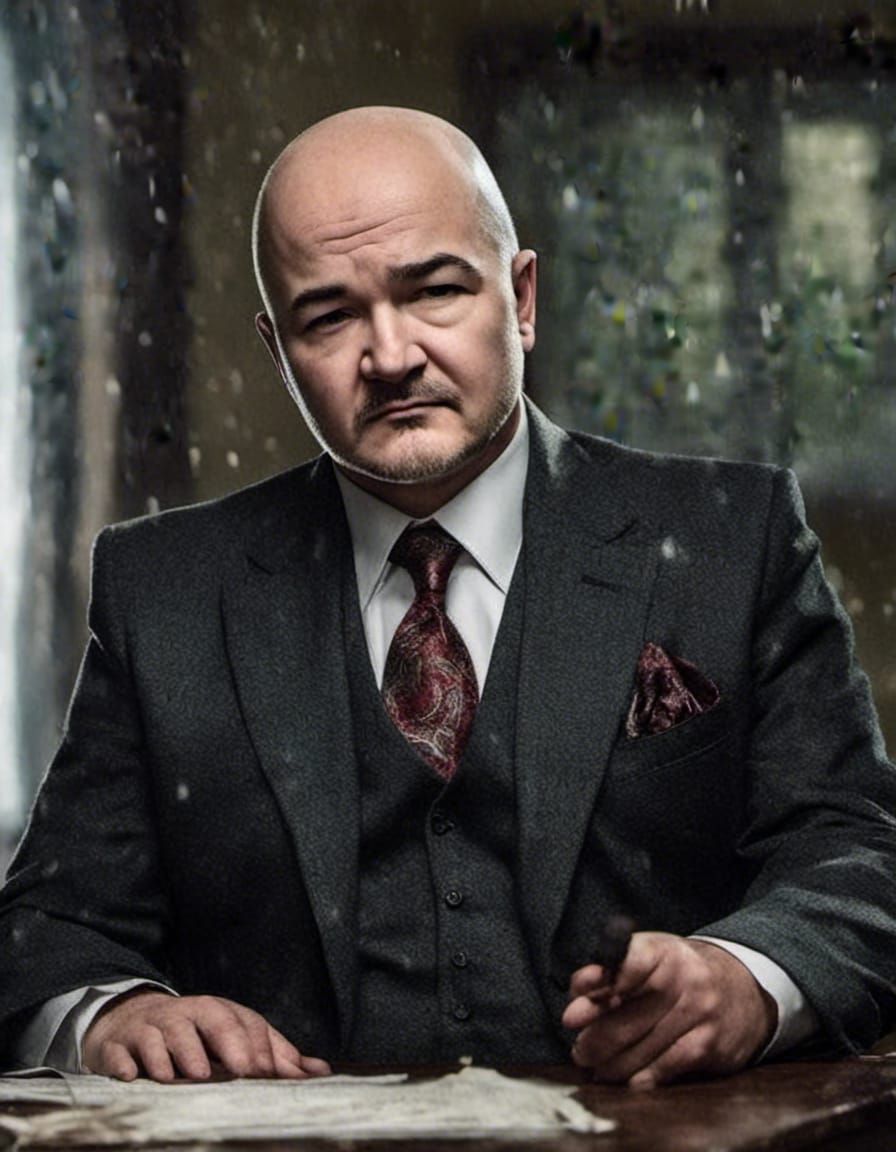 Photorealistic Portrait of Athletic Businessman in HDR