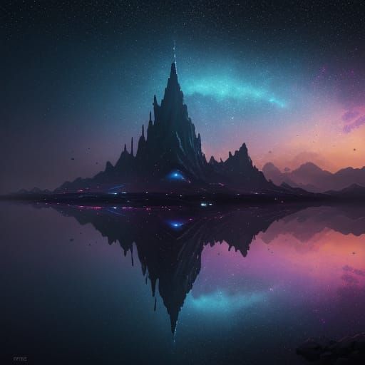 Ethereal Cosmic Expanse Unfolds in Vibrant Nebulae