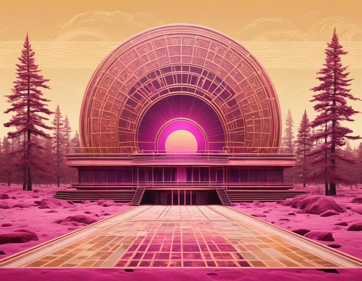 Minimalist Polar Template in Impressionistic Style