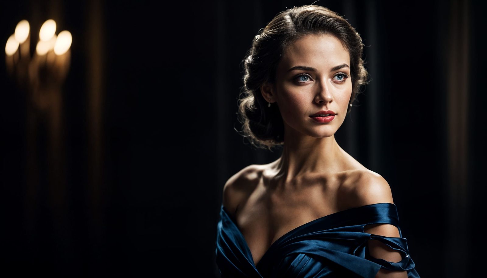 Glamorous Woman Portrait in Graffiti Art Style