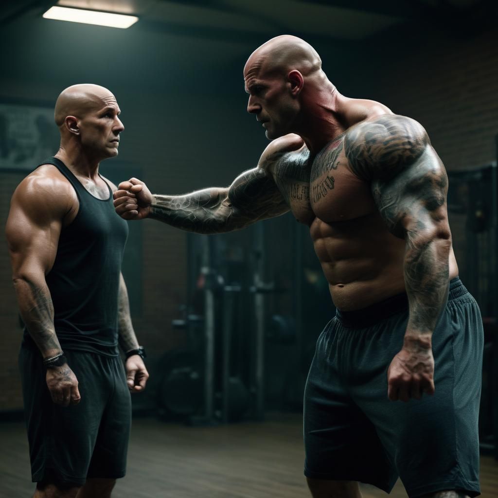 Bald PE Teacher Engages Epic Gym Brawl