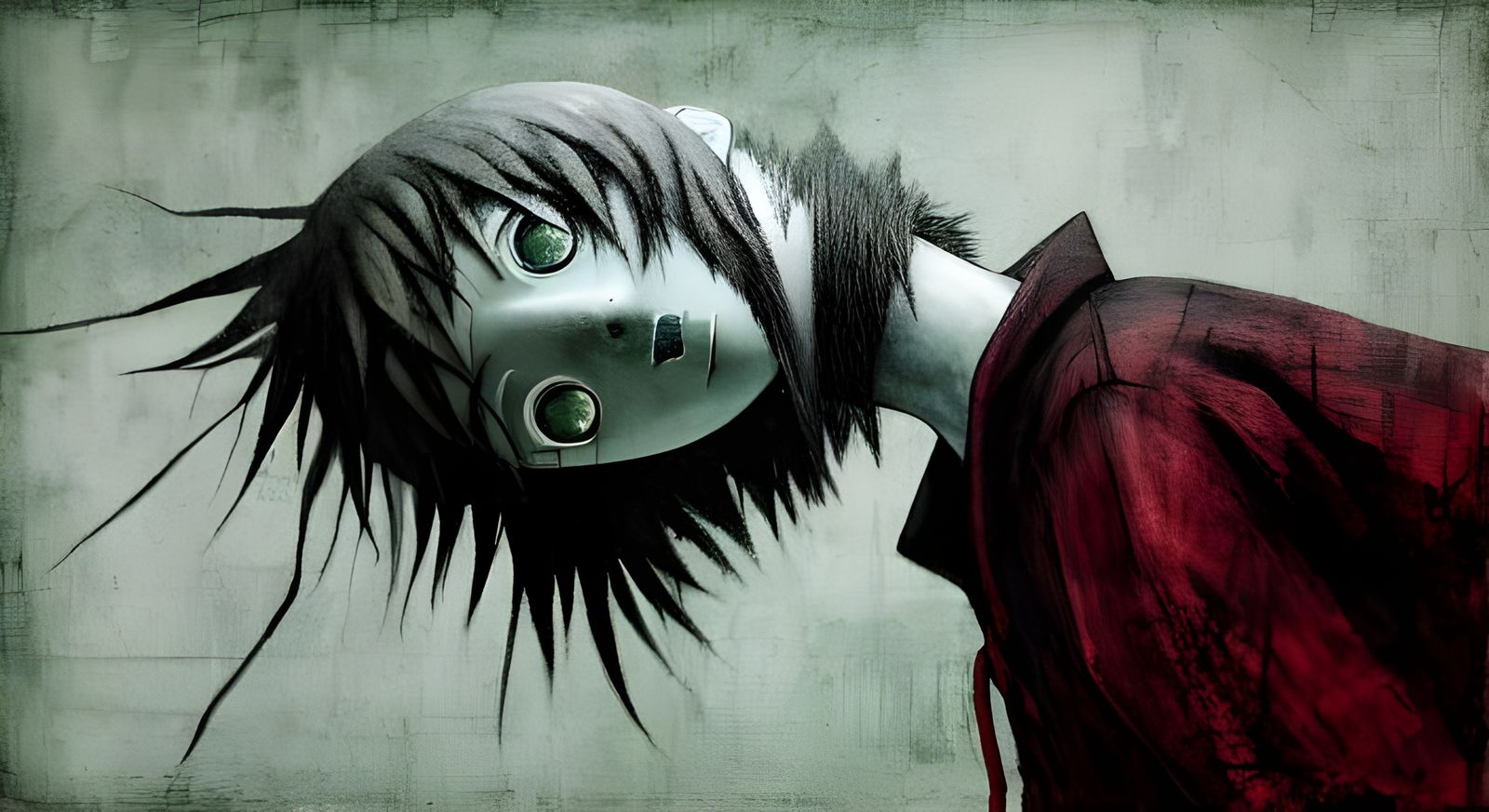 Disturbing Image in Serial Experiments Lain Style