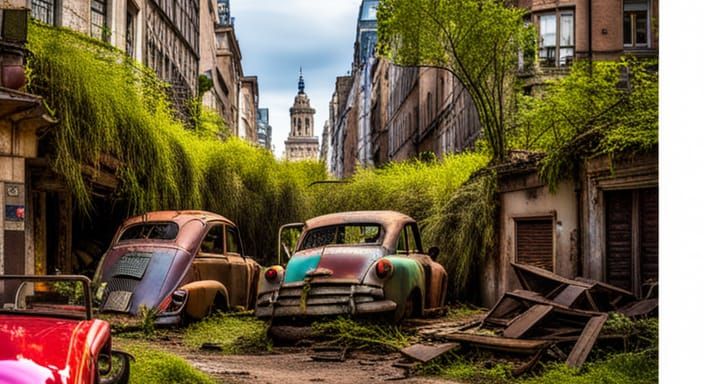 City Overgrowth: Nature's Reclamation of Urban Decay