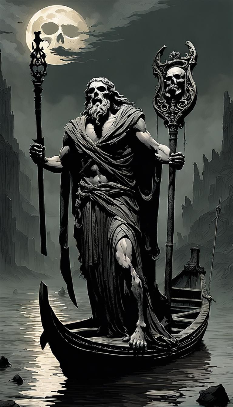 Charon, ferryman on the river styx