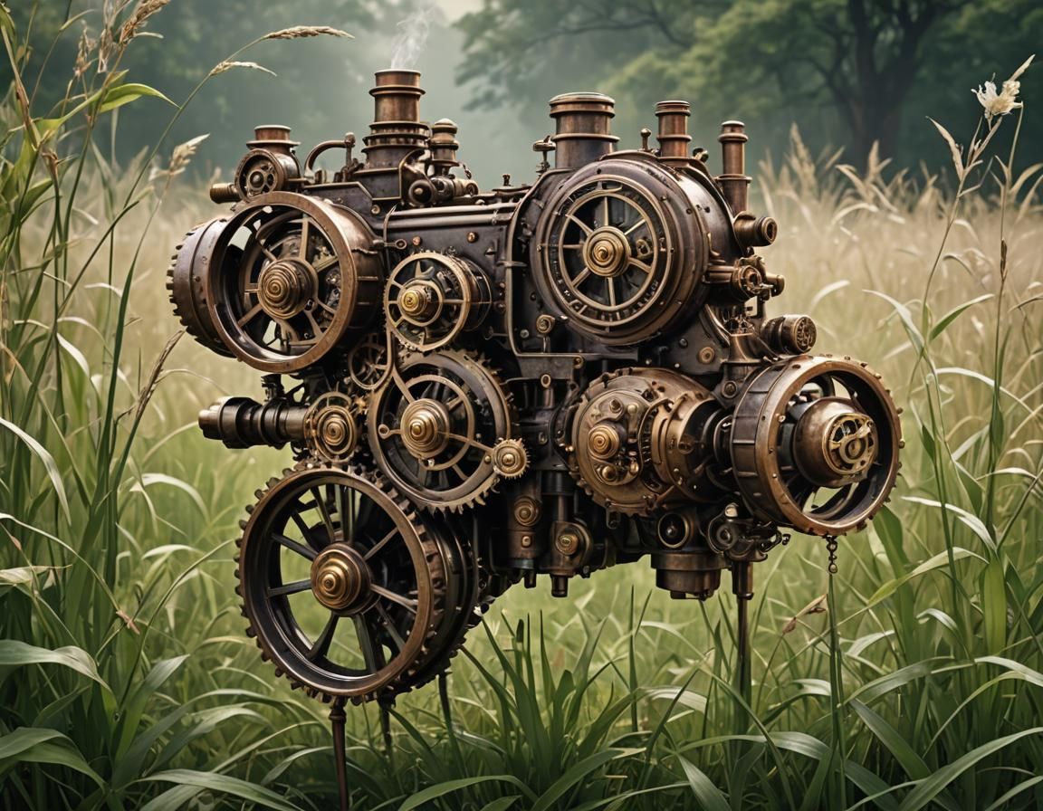 Steampunk Engine: Love and Will in Digital Art