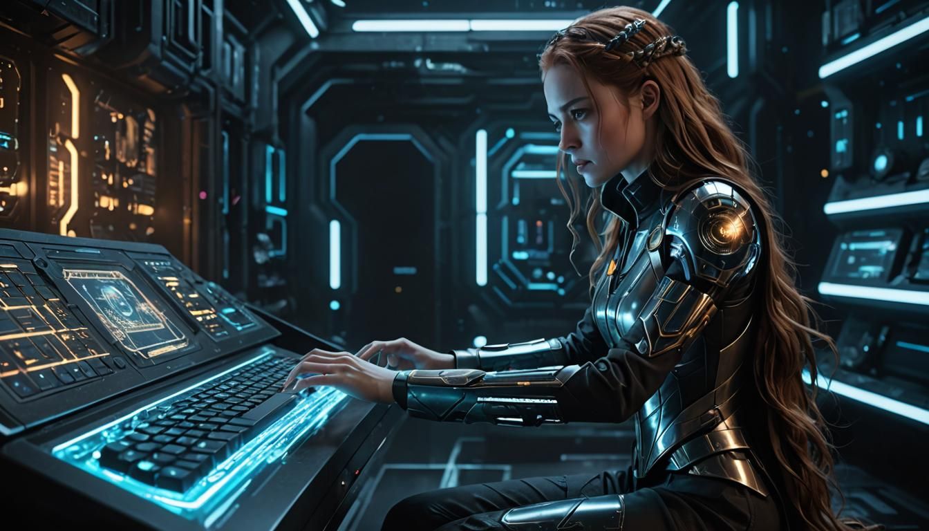 Anya the Cyber Hacker Uncovers Hidden Secrets in Anime Style