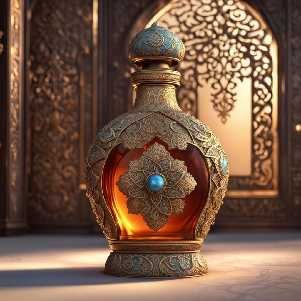 Anatolian Sultan Perfume Oil with Seljuk Motifs