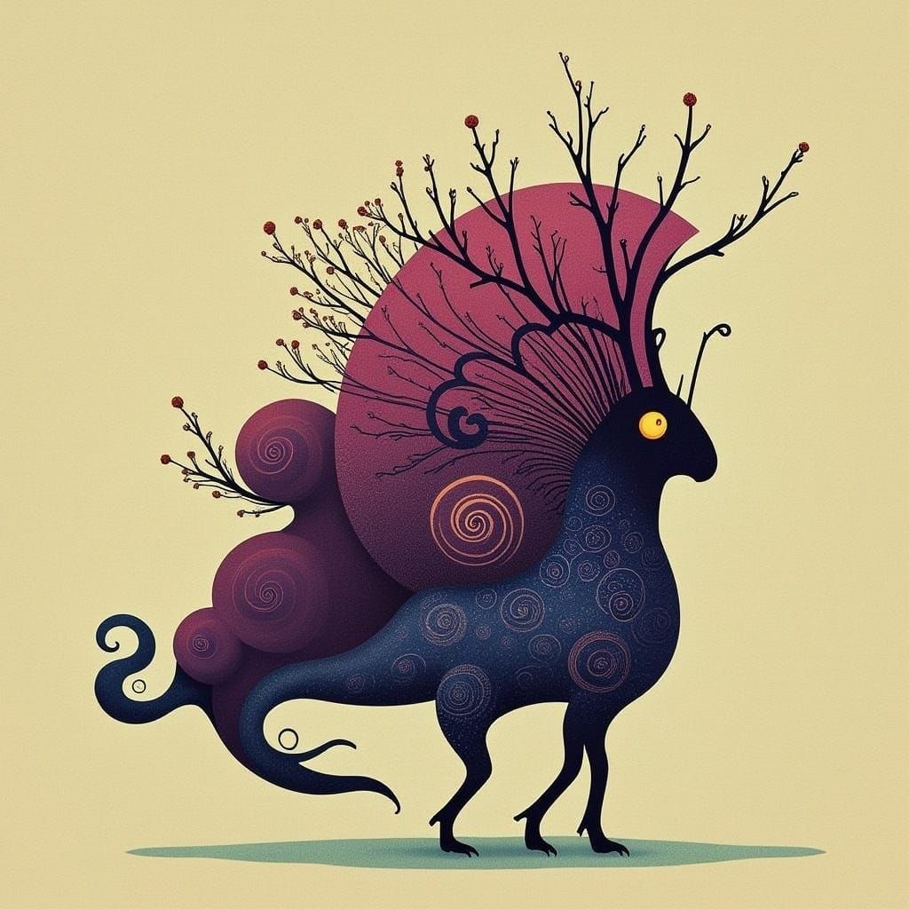Whimsical Storybook Creature Art