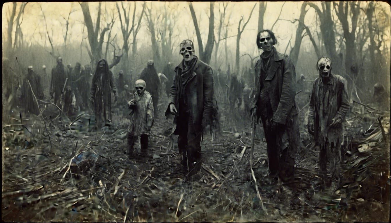 Macabre Dawn of the Living Dead Scene