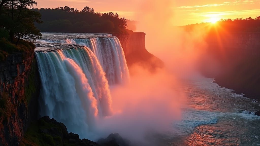 Waterfall similar to Niagara falls