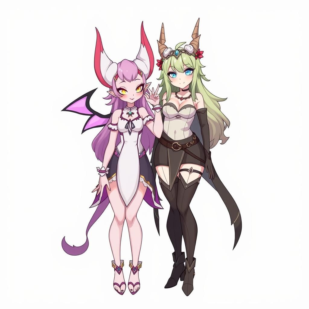 Two Confident Women Displaying Sassiness