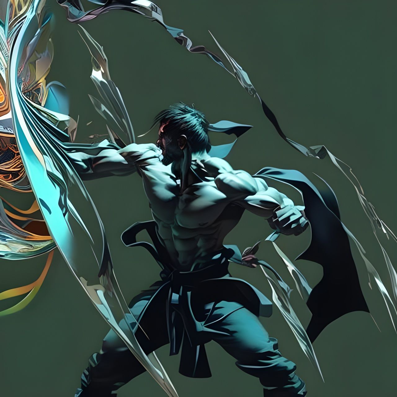 Magical Portal to Another Dimension in Cel Shaded Style