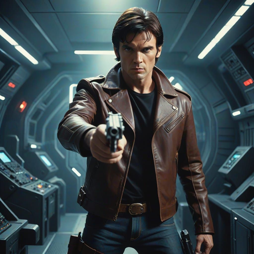 Sci-Fi Movie Poster Collage of Space Voyage