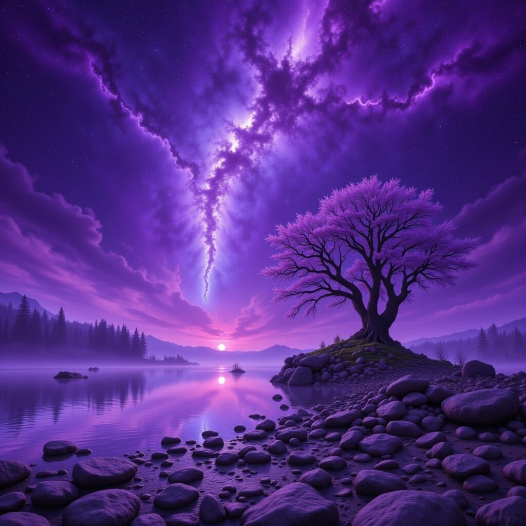 Vivid Purple Haze Evokes Psychedelic Dreamscape