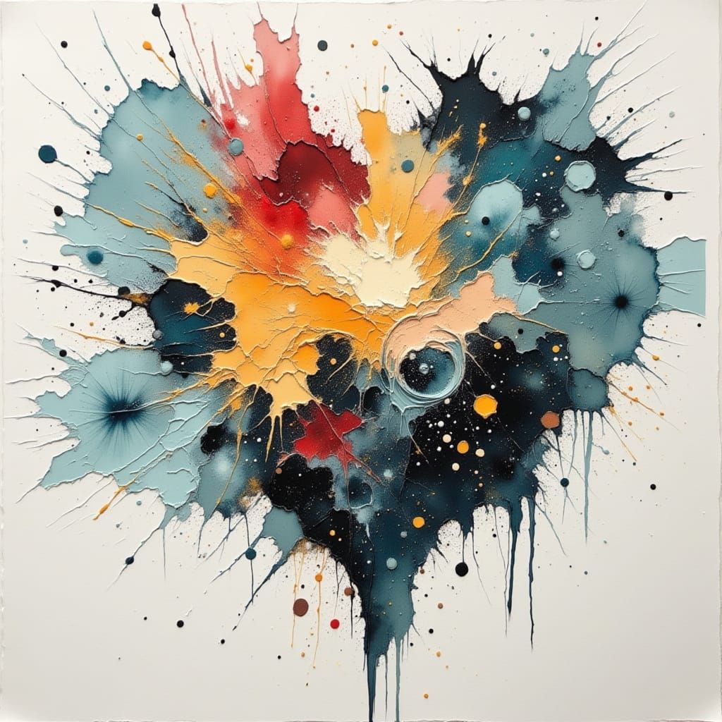 Watercolor World Transformation with Gold Corvid