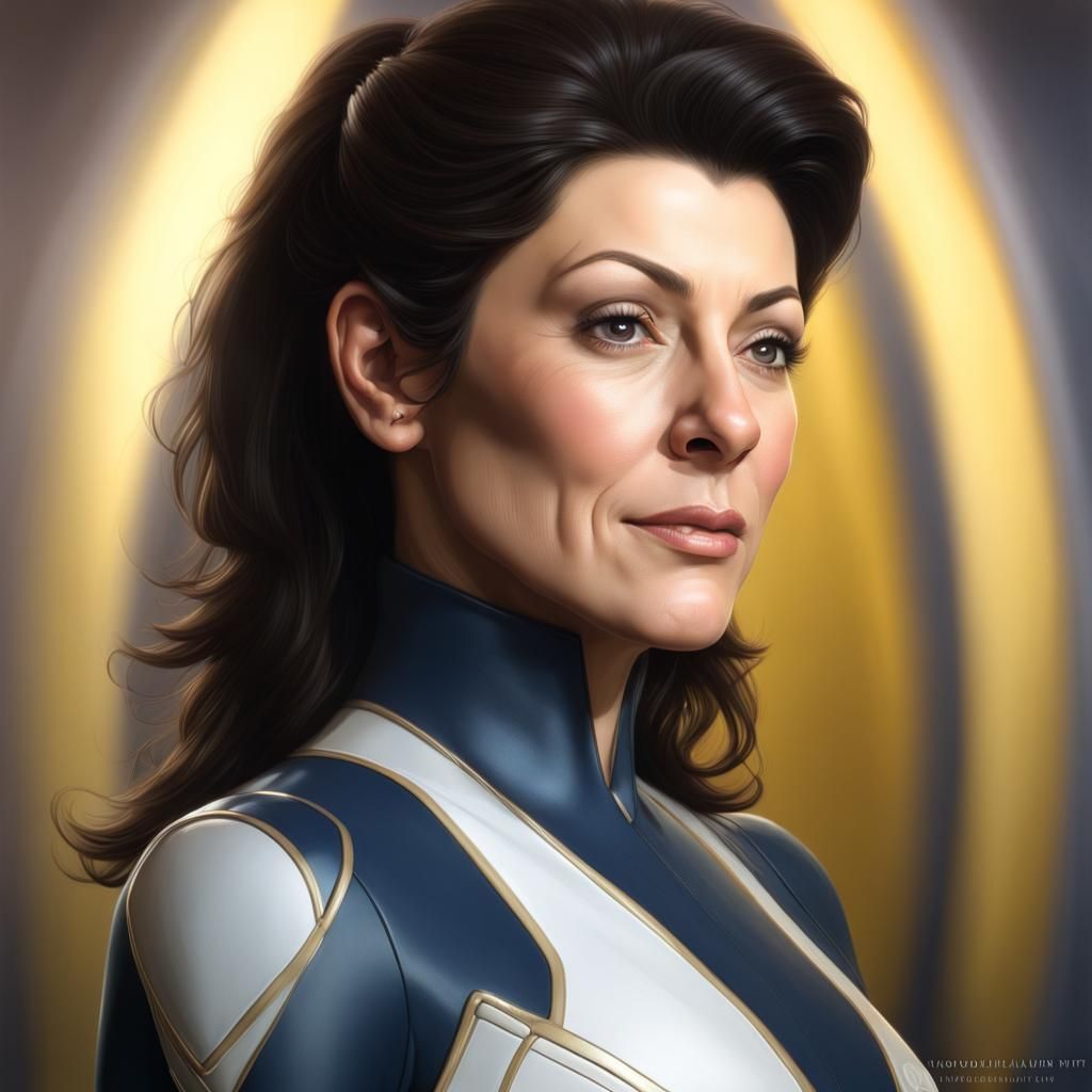 Alluring Empath: A Hyperdetailed Art Nouveau Portrait