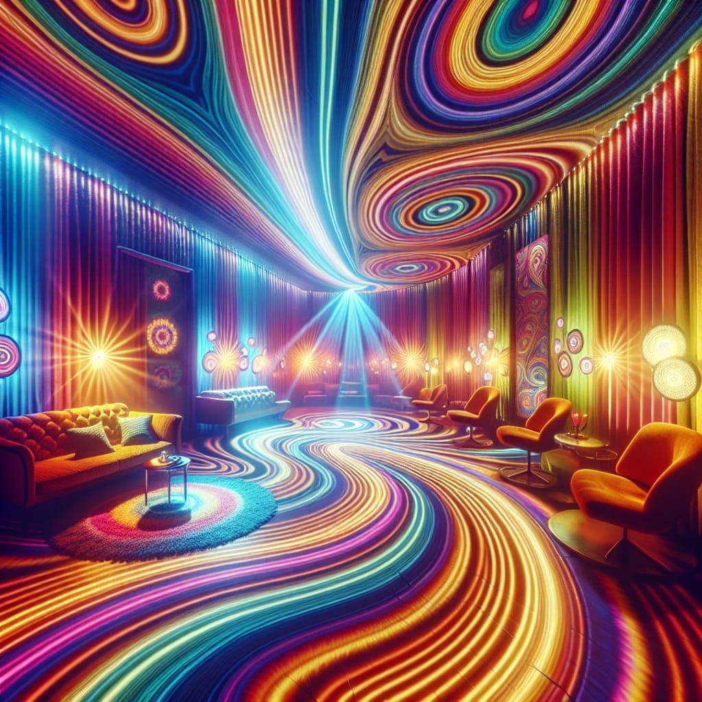 Psychedelic 60s Party in Mod Style