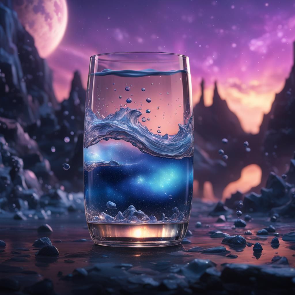 Galaxy in Glass: Detailed Fantasy Concept Art