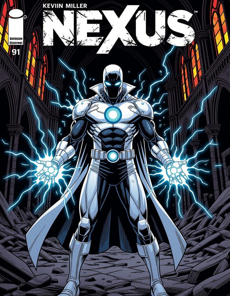 Comic Book Cover: The Nexus in Ruined Cathedral