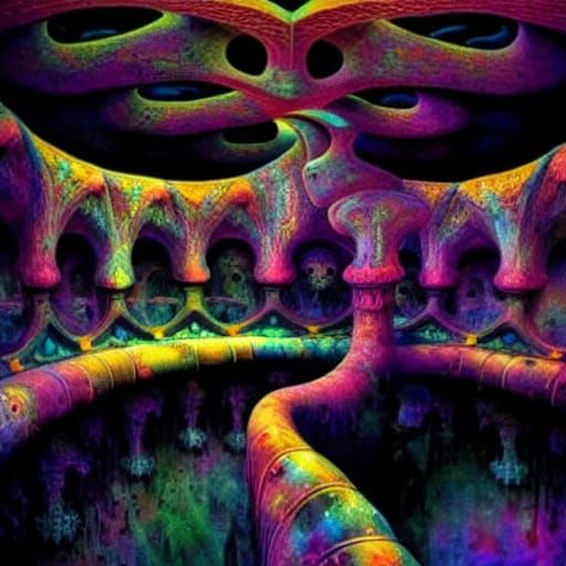 Surreal Planes of Reality in Biomorphic Style