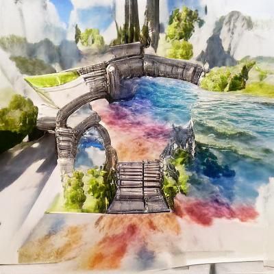 Oblivion Gates in Watercolor Unreal Engine