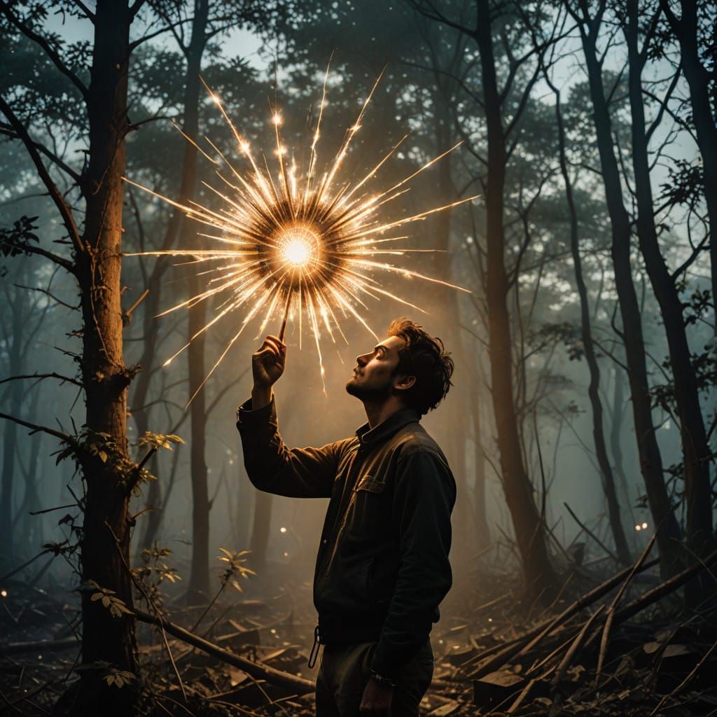 Futuristic Metropolis at Sunset Glows