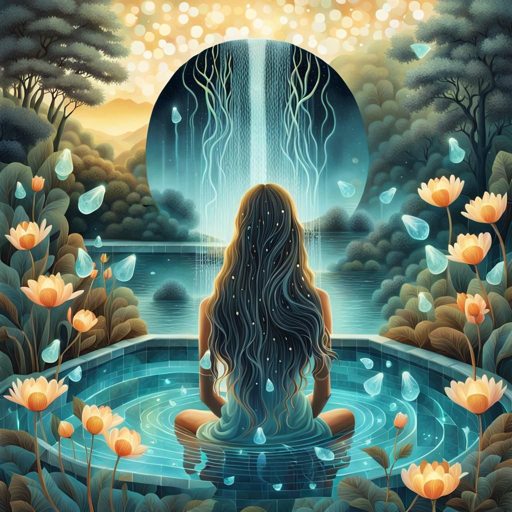 Resilient Woman: Bio Art Collage in 8K