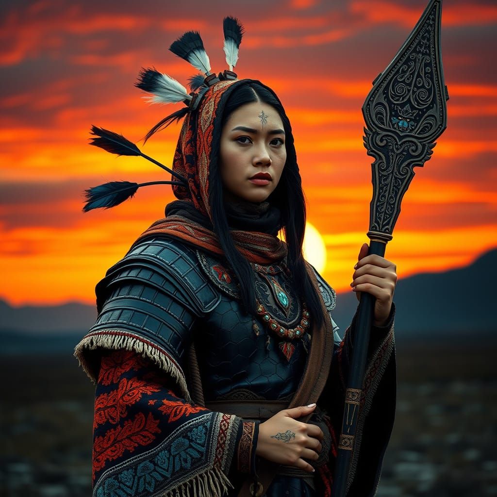 Ethereal Battle Mage in Ancient, Ornate Armor