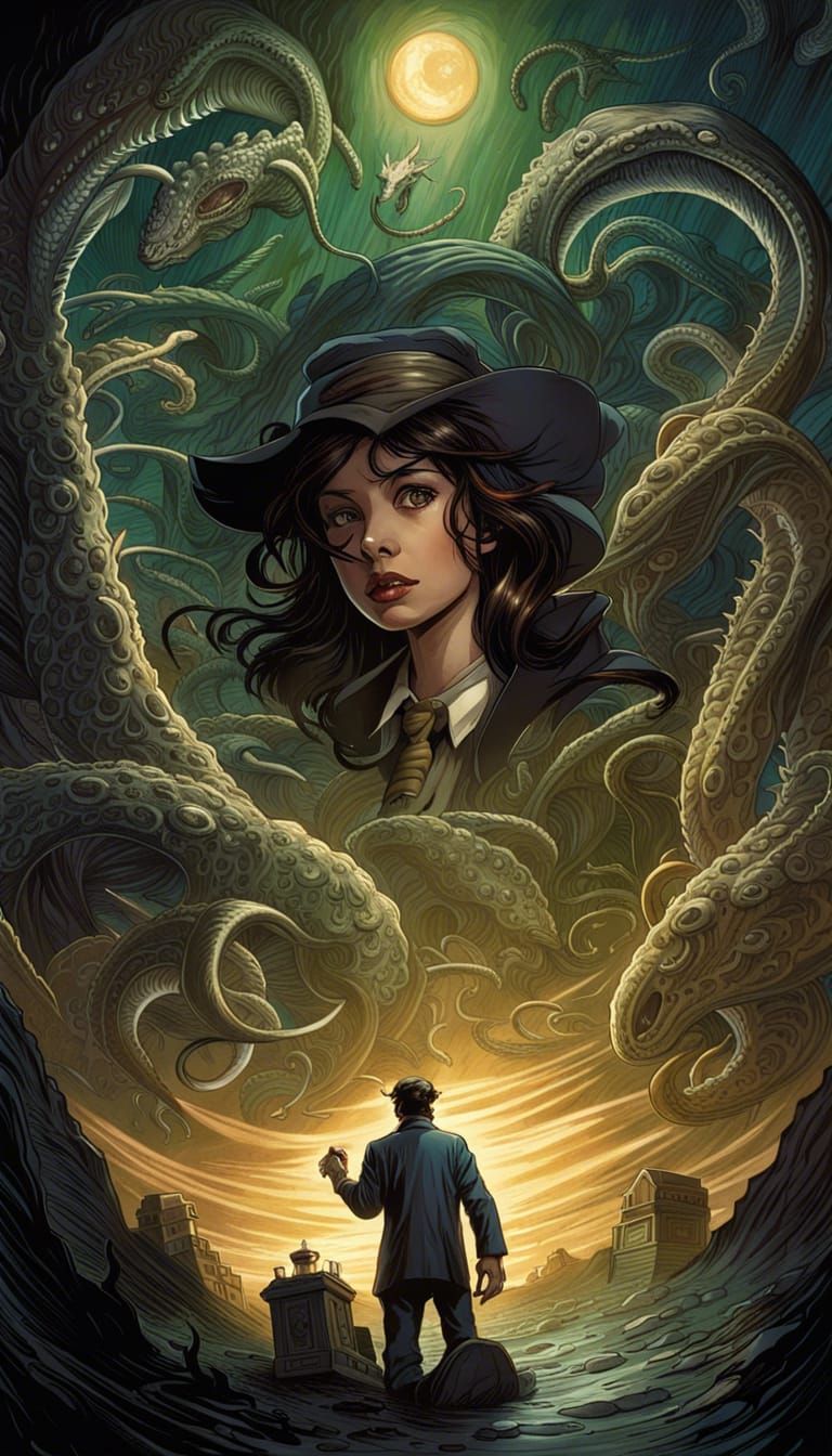 Eldritch Horror Comic Book Art