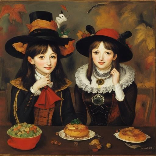 Autumn Mouse Feast: Expressive Portraiture