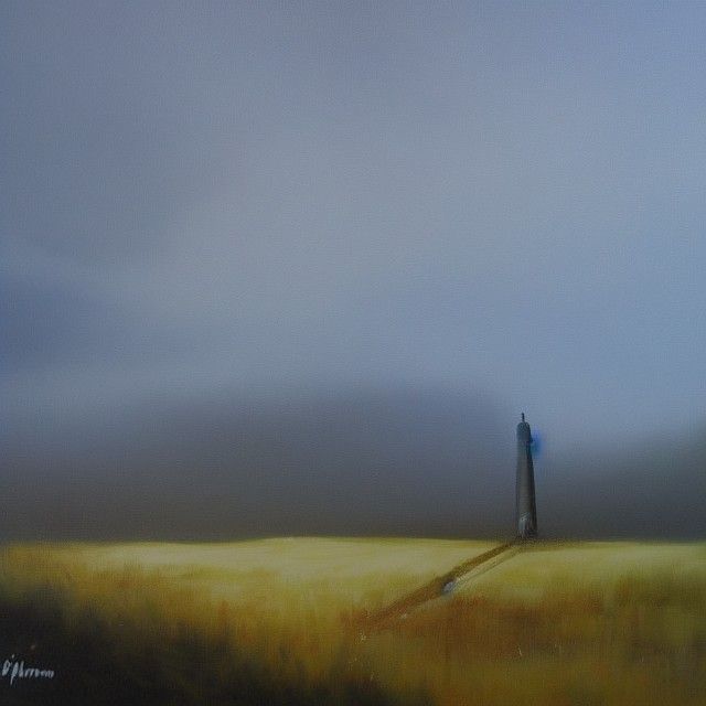 Dramatic Skyfall Landscape Painting