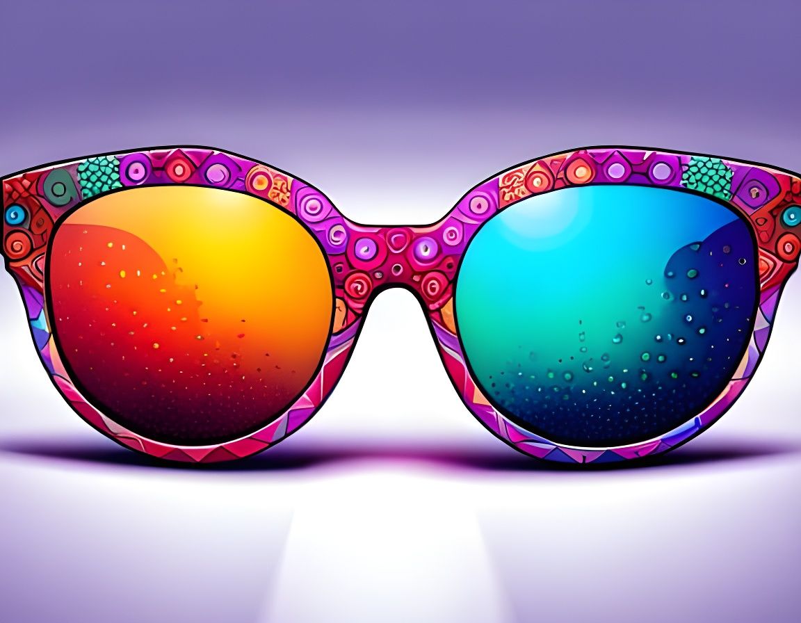 Iridescent Crystalline Sunglasses with Bizarre Patterns